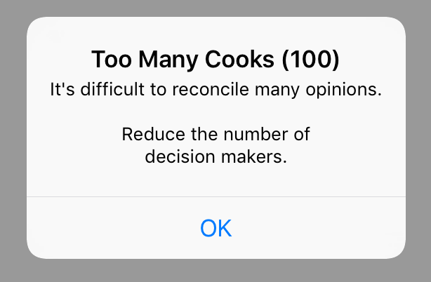 iOS alert modal